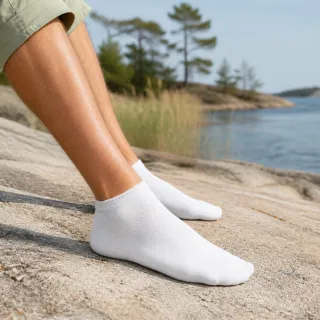 Vita Ankelstrumpor 100-pack – vita ankelstrumpor i svensk skärgård