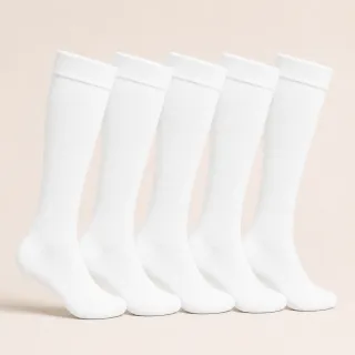 Vita Bambu Stödstrumpor 30-pack fem par storlek 38–44