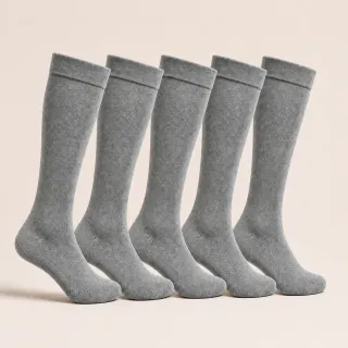 Grå Bambu Stödstrumpor 5-pack fem par storlek 38–44