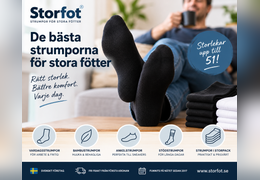 De bästa strumporna för stora fötter – så hittar du rätt passform